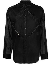 DSQUARED2 Zip Detail Panelled Shirt