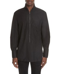 Givenchy Zip Front Cotton Shirt