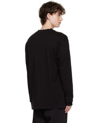 Moncler Genius 2 Moncler 1952 Black Cotton Long Sleeve T Shirt