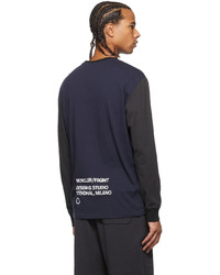 Moncler Genius 7 Moncler Frgmt Hiroshi Fujiwara Black Long Sleeve T Shirt