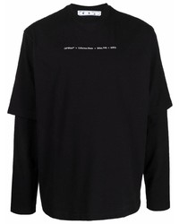 Off-White Arrows Print Layered Long Sleeved T Shirt
