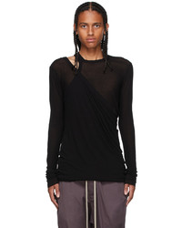 Rick Owens Black Banana Long Sleeve T Shirt