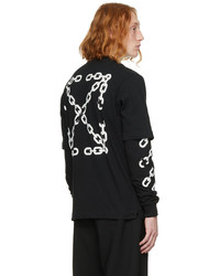 Off-White Black Chain Arrow Long Sleeve T Shirt