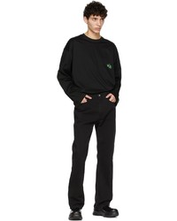 Wooyoungmi Black Cotton Long Sleeve T Shirt