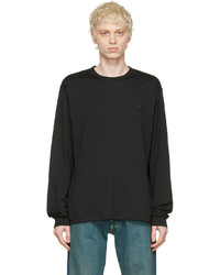 Acne Studios Black Cotton Long Sleeve T Shirt