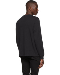 Frame Black Cotton T Shirt