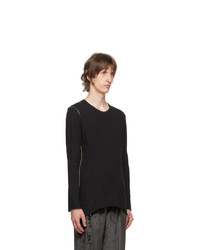 Sulvam Black Darts Long Sleeve T Shirt