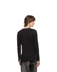 Sulvam Black Darts Long Sleeve T Shirt