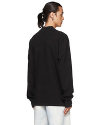 Han Kjobenhavn Black Distressed Long Sleeve T Shirt