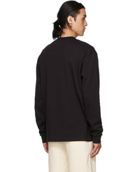 Hugo Black Dorrison Long Sleeve T Shirt