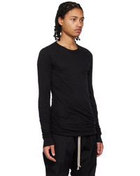 Rick Owens Black Double Long Sleeve T Shirt
