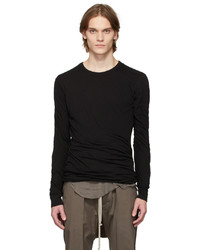 Rick Owens Black Double Long Sleeve T Shirt