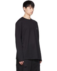 Wooyoungmi Black Embroidered Long Sleeve T Shirt