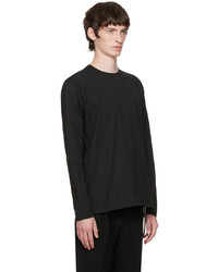 The Viridi-anne Black Embroidered Long Sleeve T Shirt