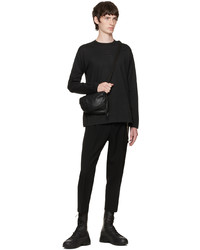 The Viridi-anne Black Embroidered Long Sleeve T Shirt