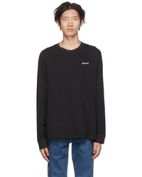 Levi's Black Embroidered Long Sleeve T Shirt