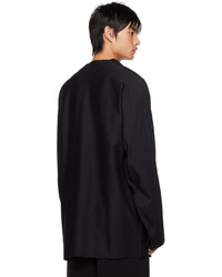 Balenciaga Black Flat Long Sleeve T Shirt