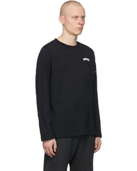 Helmut Lang Black Impress Long Sleeve T Shirt
