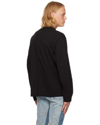 C2h4 Black Inside Out Long Sleeve T Shirt