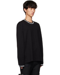 Mastermind World Black Jacquard Long Sleeve T Shirt