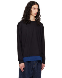 Comme des Garcons Homme Black Layered Long Sleeve T Shirt