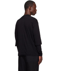The Viridi-anne Black Layered Long Sleeve T Shirt