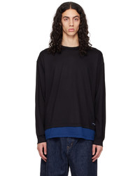 Comme des Garcons Homme Black Layered Long Sleeve T Shirt