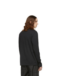 Y-3 Black Logo Long Sleeve T Shirt