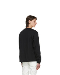 424 Black Logo Long Sleeve T Shirt