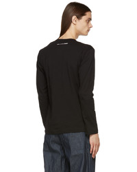 Comme Des Garcons SHIRT Black Logo Long Sleeve T Shirt