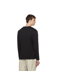 Acne Studios Black Long Sleeve Nash Face T Shirt
