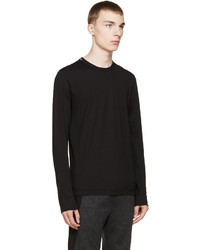 Dolce & Gabbana Black Long Sleeve T Shirt
