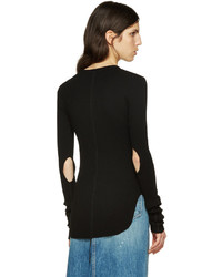 Helmut Lang Black Long Sleeve T Shirt