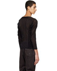 ADYAR Black Long Sleeve T Shirt