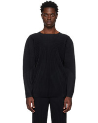 Homme Plissé Issey Miyake Black Monthly Color January Long Sleeve T Shirt
