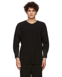 Homme Plissé Issey Miyake Black Monthly Colors December Long Sleeve T Shirt