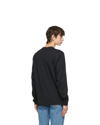 Acne Studios Black Nash Patch Long Sleeve T Shirt