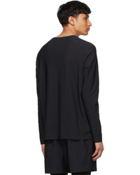 JACQUES Black Nylon Movet Long Sleeve T Shirt
