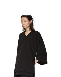 SASQUATCHfabrix. Black Oriental Three Quarter Sleeve T Shirt