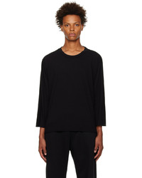 Les Tien Black Oversized Long Sleeve T Shirt