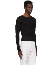 LOW CLASSIC Black Paneled Long Sleeve T Shirt