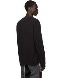 FFFPOSTALSERVICE Black Paneled Long Sleeve T Shirt
