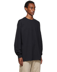 N. Hoolywood Black Patch Long Sleeve T Shirt