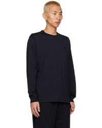 Acne Studios Black Patch Long Sleeve T Shirt