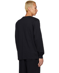 Acne Studios Black Patch Long Sleeve T Shirt