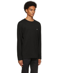 Lacoste Black Pima Cotton Long Sleeve T Shirt
