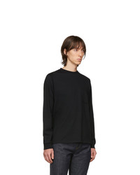Beams Plus Black Pocket Long Sleeve T Shirt