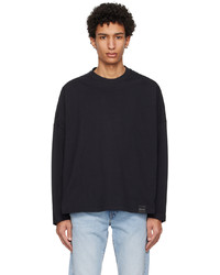 Calvin Klein Black Relaxed Fit Long Sleeve T Shirt