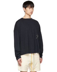 Rhude Black Reverse Long Sleeve T Shirt