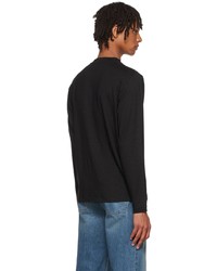 Theory Black Ryder Long Sleeve T Shirt